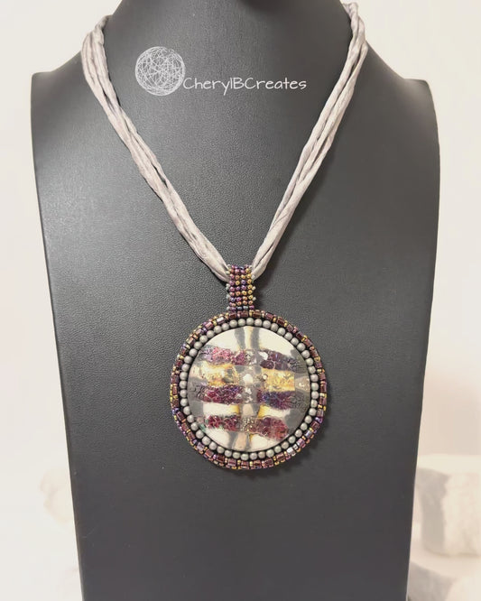 Round Raku Necklace