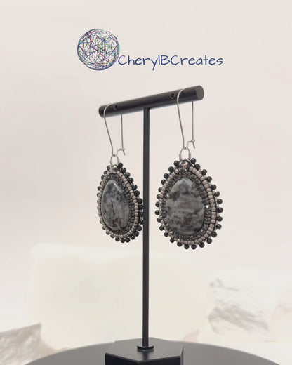 Teardrop Labradorite Earrings